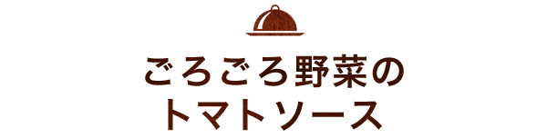 ごろごろ野菜のトマトソース